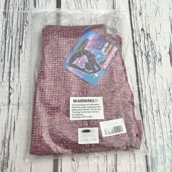 Murandick Women's Ankle length Red Activewear leggings size L - Picture 10 of 10